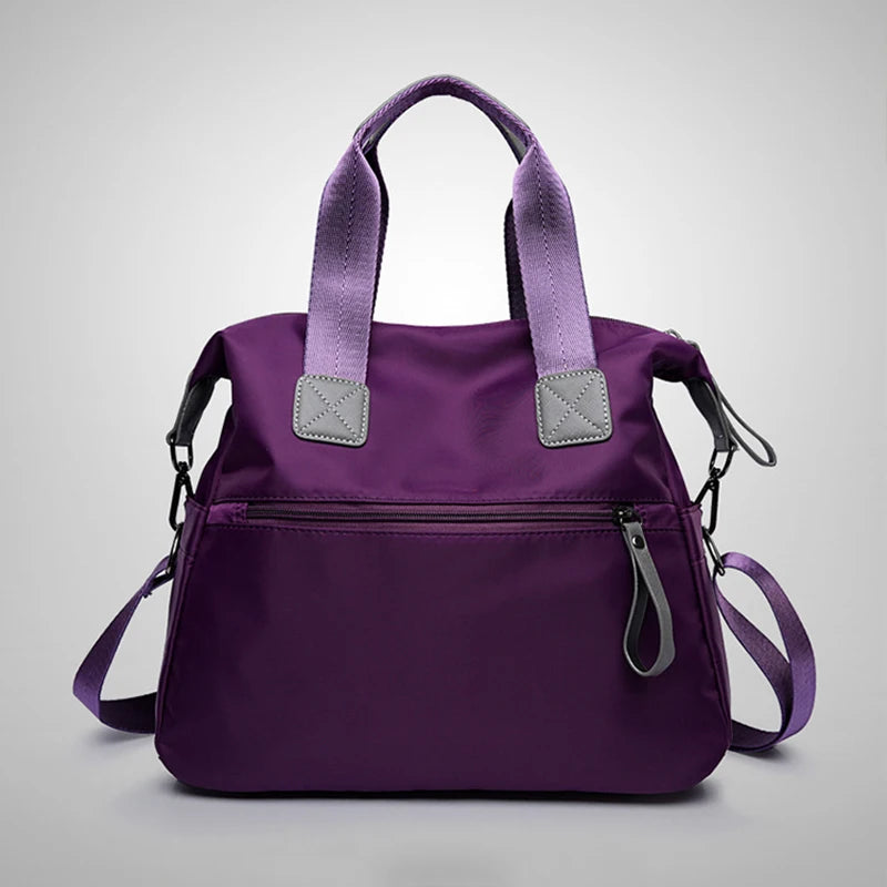 Bolsas casuais multifuncionais para mulheres, bolsa carteiro de grande capacidade, bolsa crossbody de nylon, bolsa de ombro, bolsa feminina