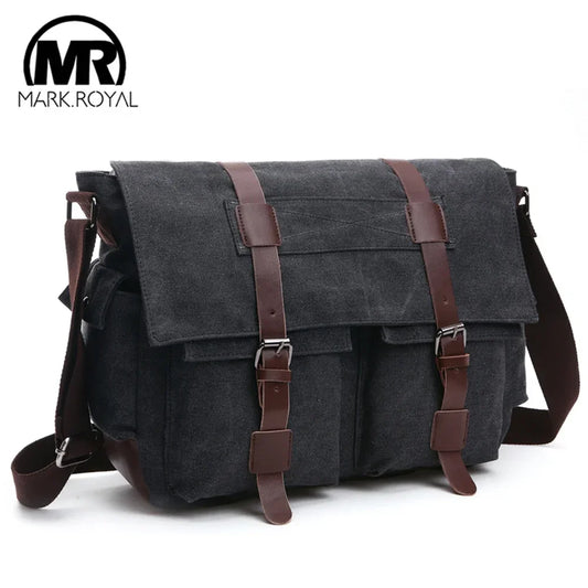 Markroyal bolsa de viagem de lona bolsa de ombro casual masculina ao ar livre lazer trabalho bolsa de viagem crossbody maleta dropshipping